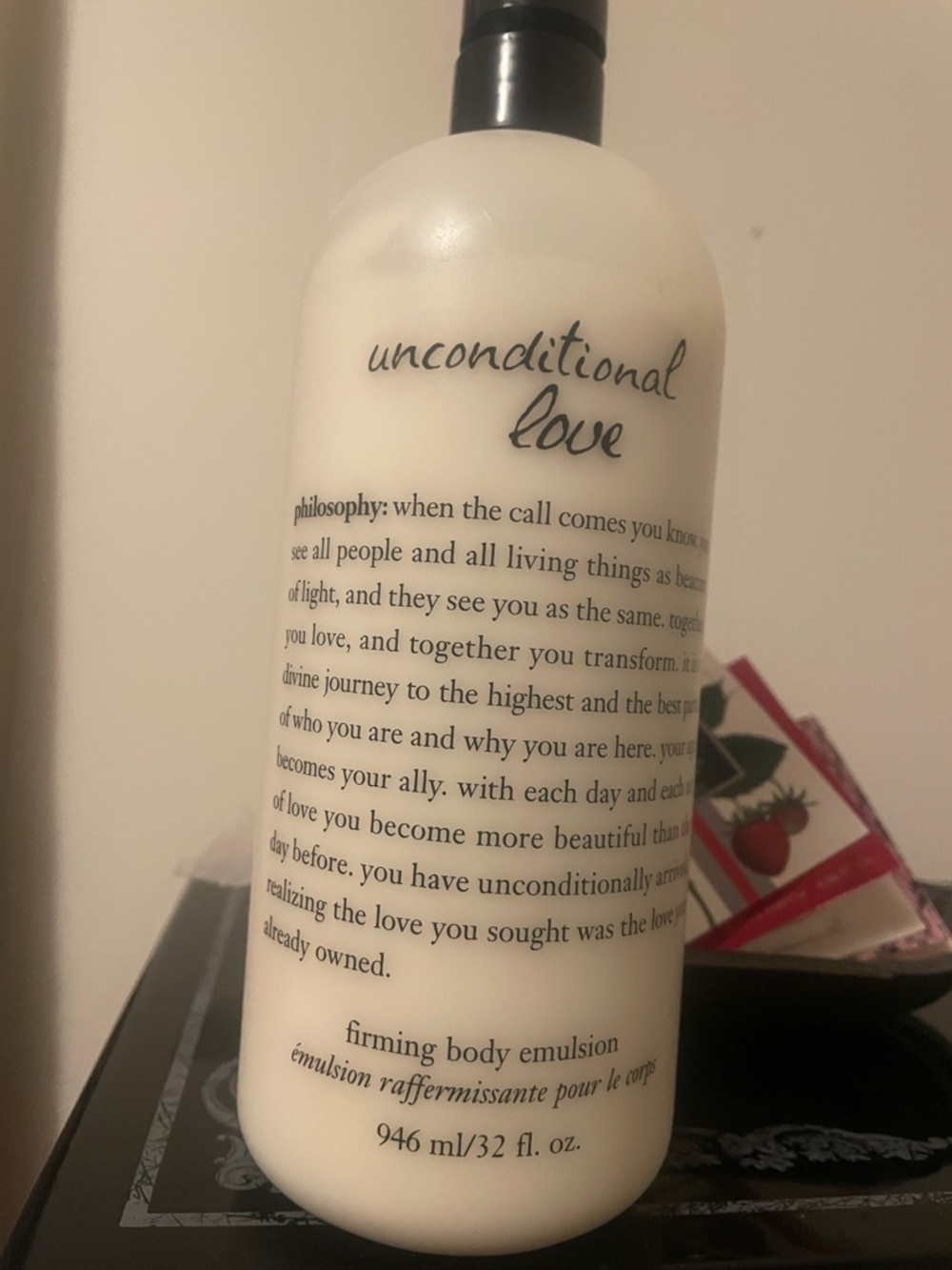 Philosophy Unconditional Love Firming Body Emulsion - Cream & Black Pump
